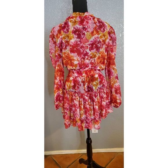 MISA Los Angeles Clementine Ruffled Floral Mini Dress - Picture 12 of 16